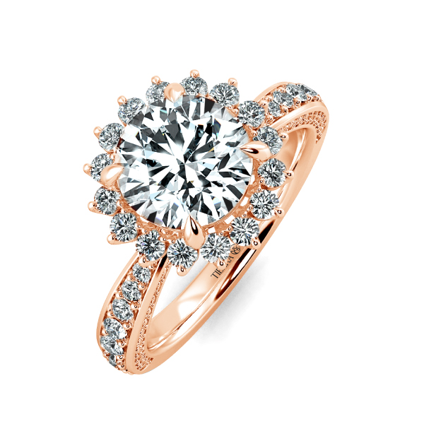 Nhẫn đính hôn Floral Halo NCH2502 3